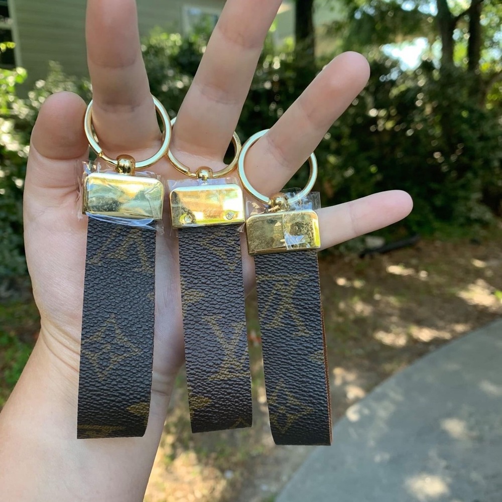 Designer Keychains Handmade Auth. Canvas